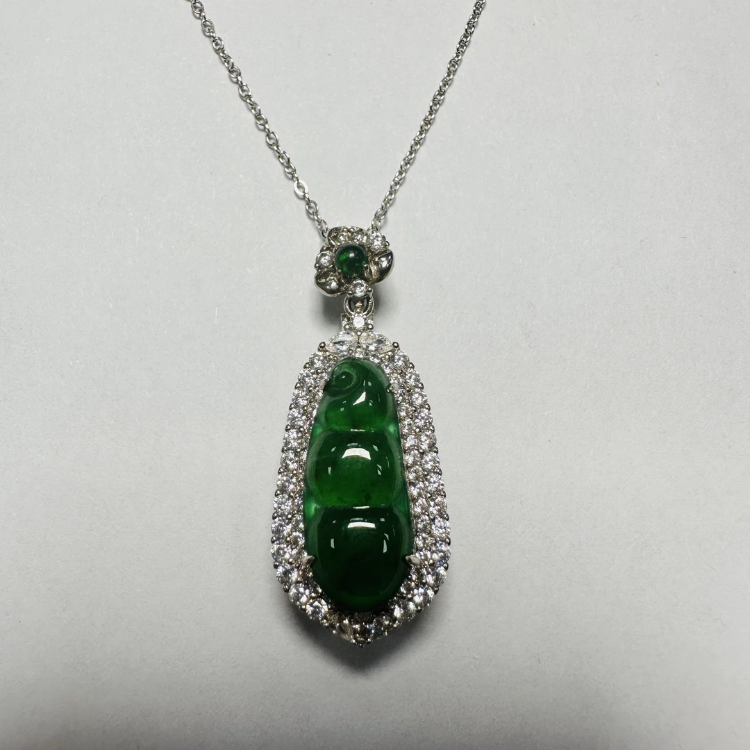 【杨得意珠宝】高端天然A货翡翠吊坠0164