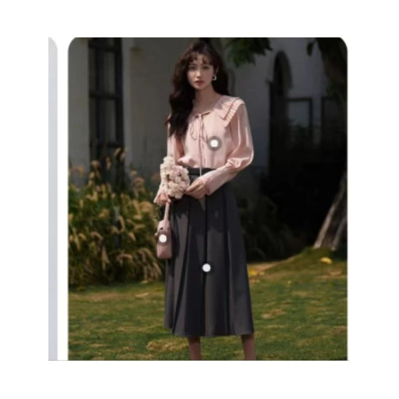 【贺筱姐】荷叶边设时感时尚洋气百搭衬衫上衣S831款