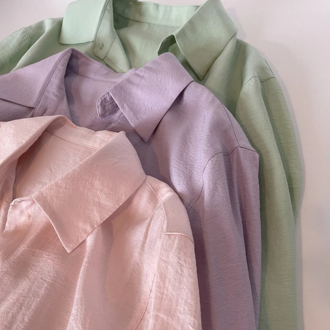 miss muzi｜髙级法式肌理感简约温柔精致清凉衬衫