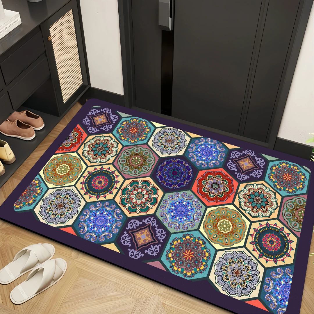 唐三福入户门垫地毯防滑吸水耐脏脚垫玄关垫卧室卫生间家用地垫