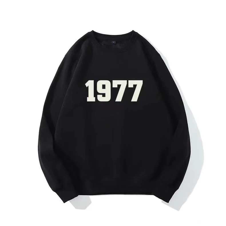 1977卫衣高端棉质男士秋冬新款上衣潮流宽松休闲百搭重磅加厚T恤