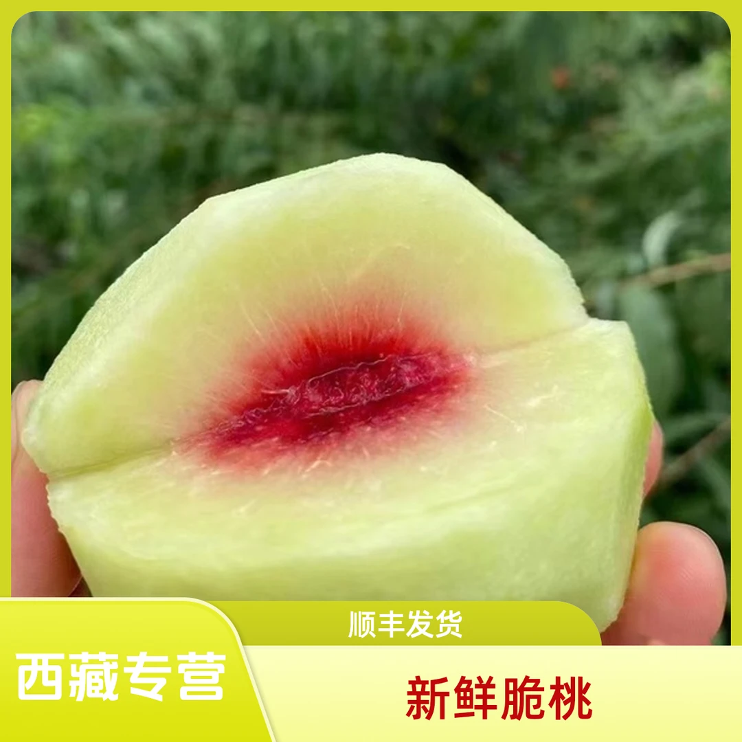 【西藏专营】顺丰陕西大荔县桃子脆桃新鲜应季孕妇当季水果红心清脆