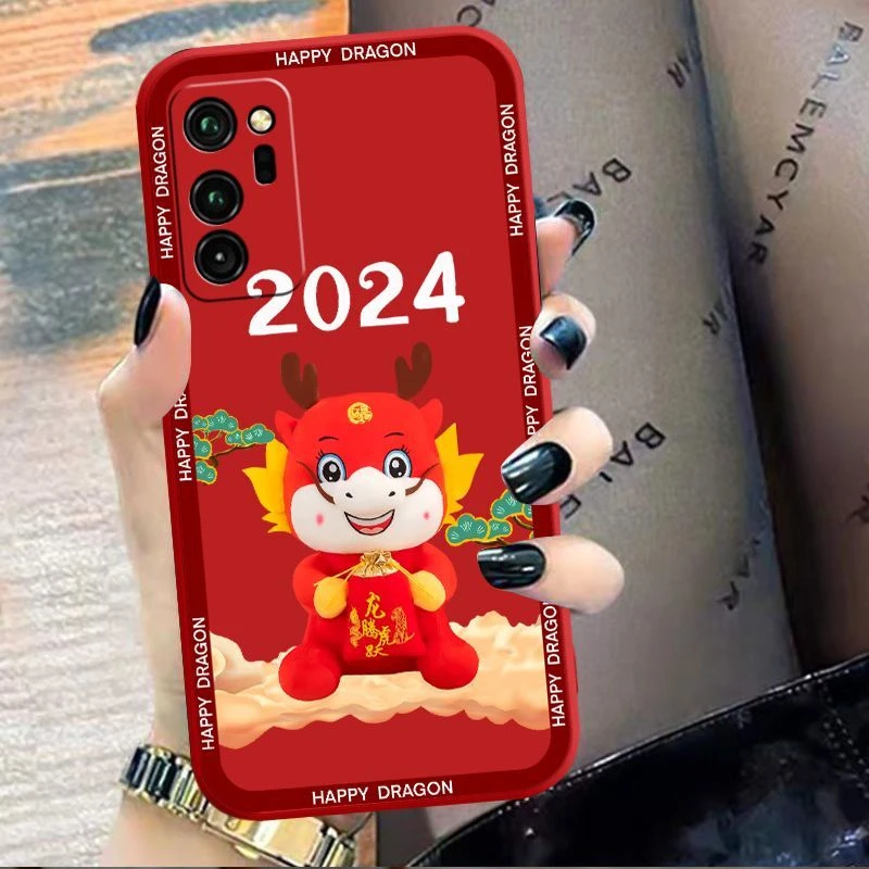 华为荣耀V30 V30pro手机壳HonorV30龙年硅胶保护套全包边防摔软壳