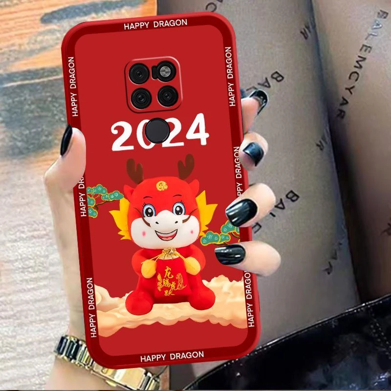 华为mate20手机壳mate20pro龙年硅胶保护套男女全包防摔液态软壳