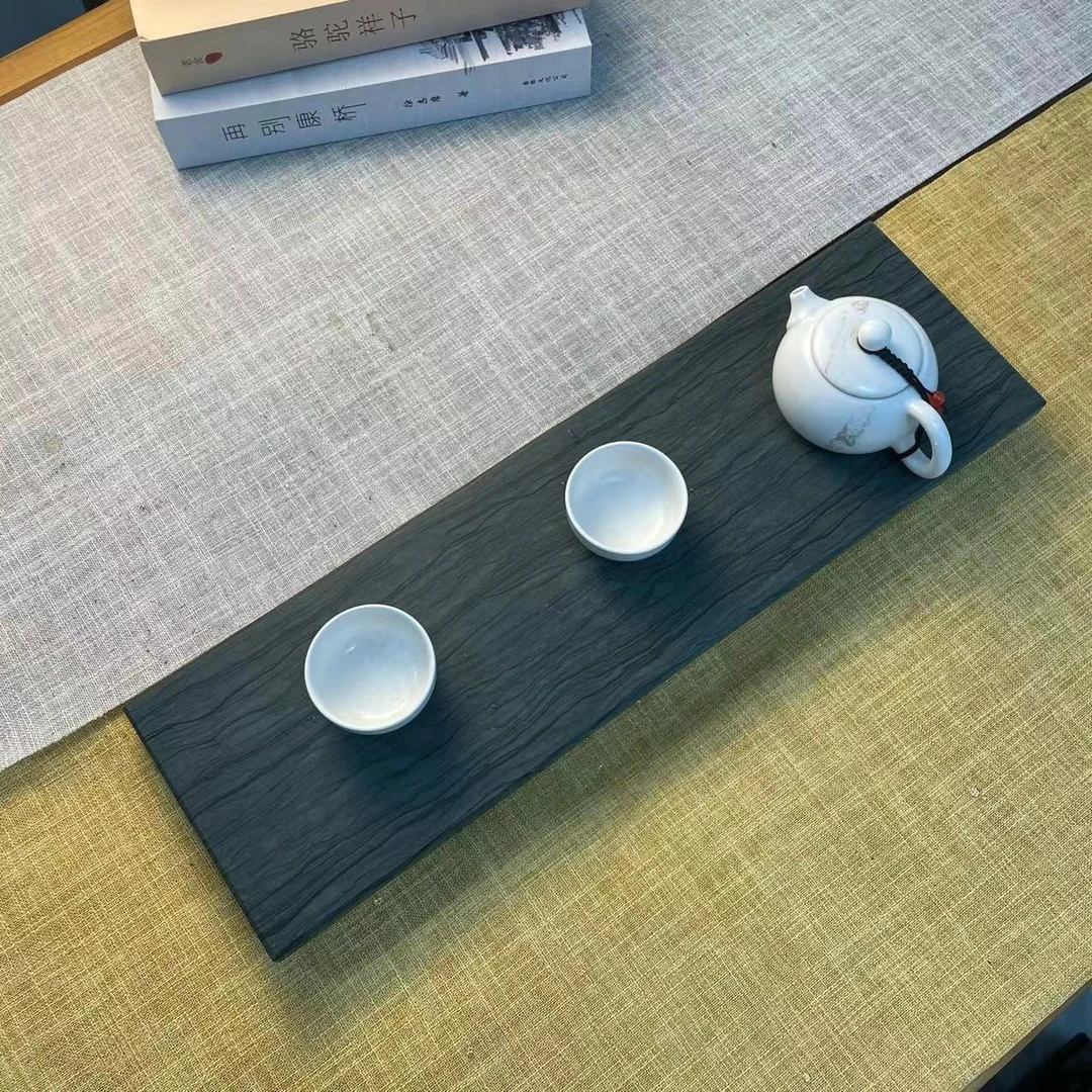 天然木纹石干泡台适用于各种茶盘茶几通用