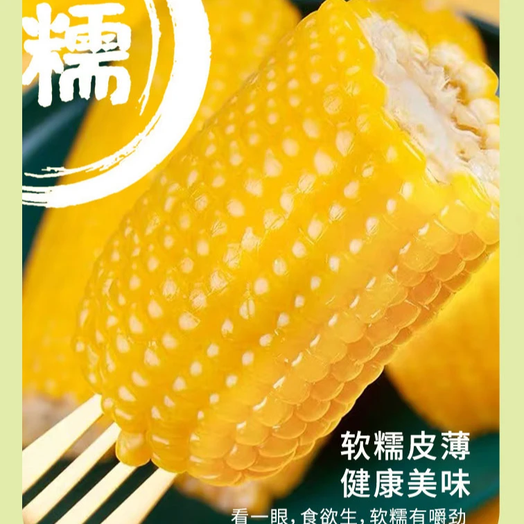 超高品质黄糯玉米段拍10送2单根250g左右软糯香甜【通用】