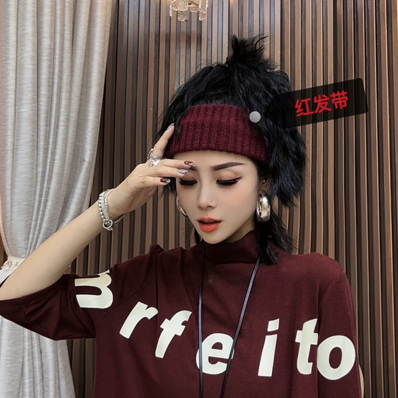 秋冬新款时尚简约气质百搭头饰纯色韩版宽边发饰女士发圈-101212