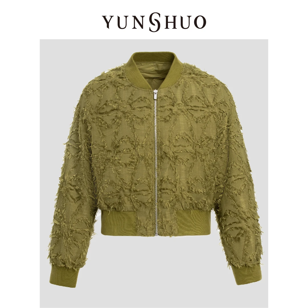 YUNSHUO允硕冬季新品短款羽绒服气质女保暖白鸭绒毛边立领815099