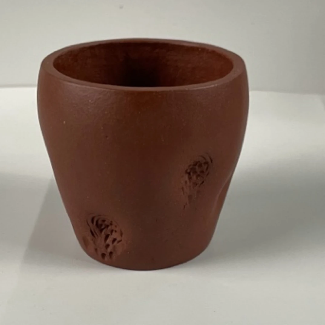 全手工手捏陶瓷纯手工对杯树桩主人杯，原矿底槽清泥料，70毫升茶杯