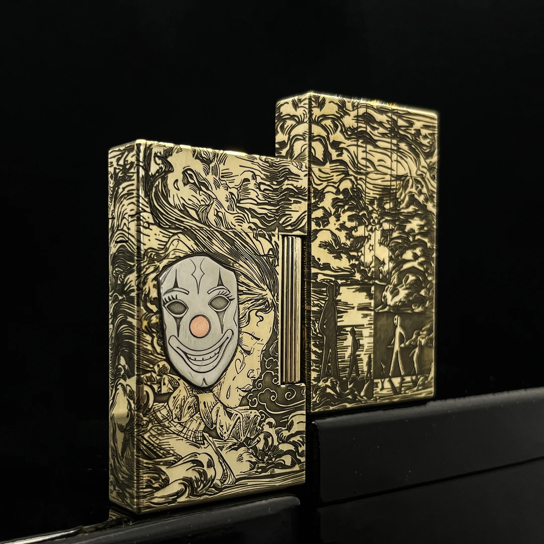 LANYSTER【声音党】面具人生 充气款纯铜朗声打火机 裸机无礼盒