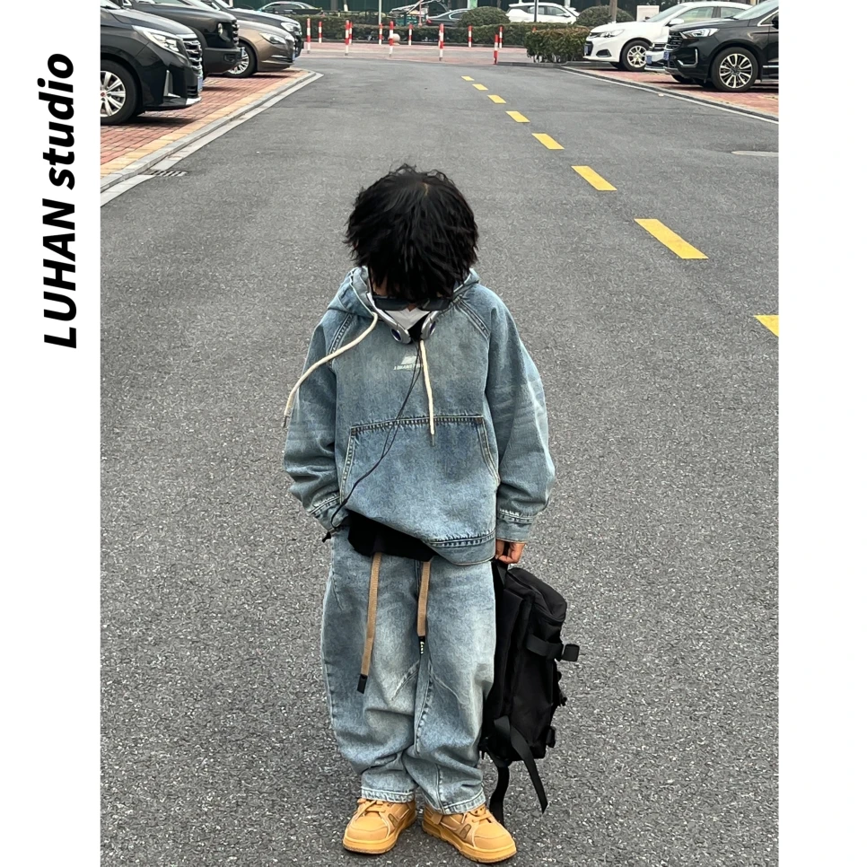 THE LUHAN【美式街头牛仔】牛仔外套男童潮牌韩系童装