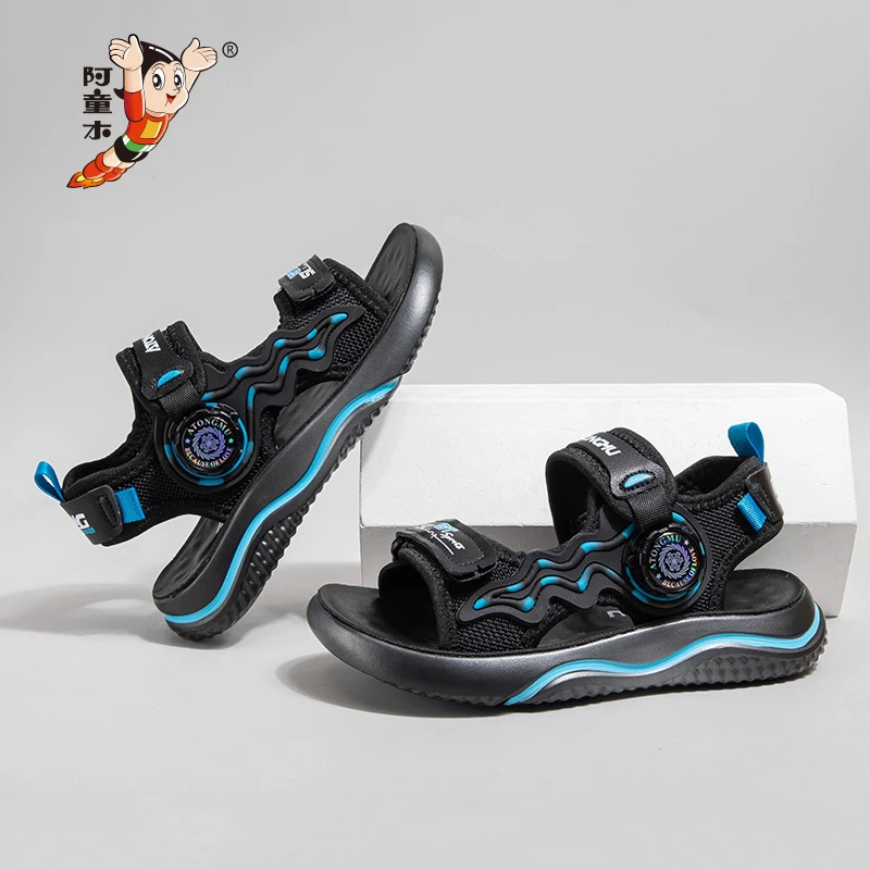 阿童木男童凉鞋软底防滑气垫运动凉鞋2025夏季中大童儿童沙滩鞋潮