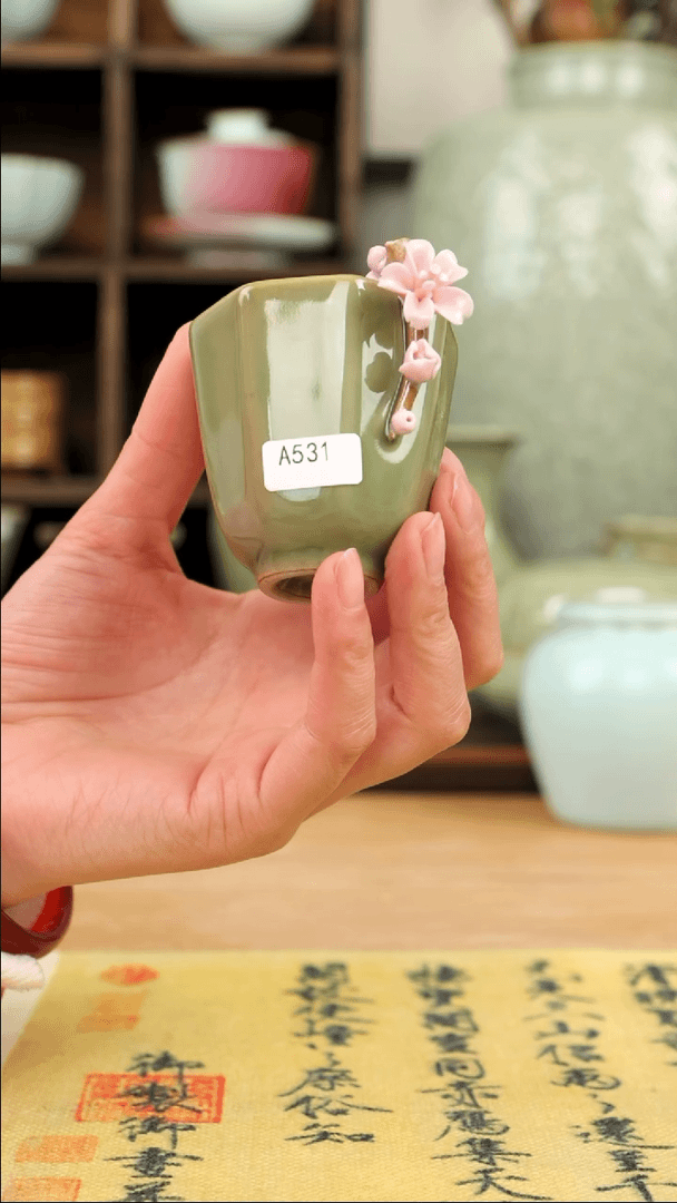 【闪购商品】陶瓷微瑕清仓小粉花 清细节不退不换531