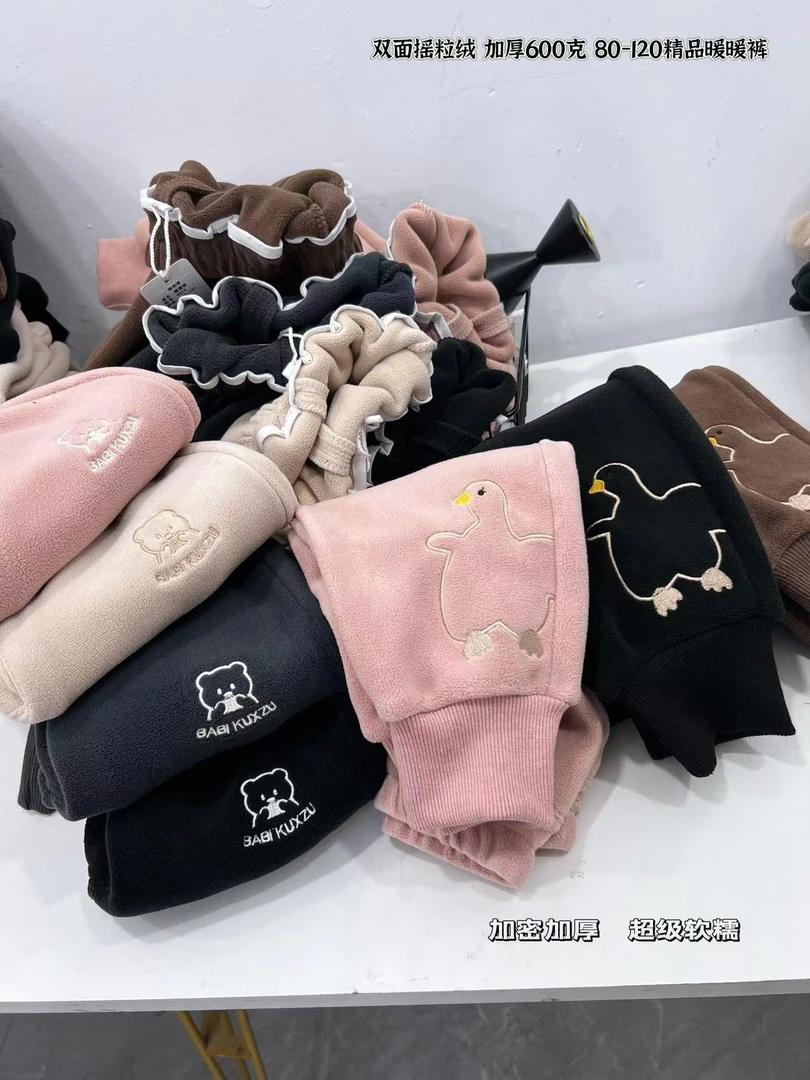 儿童洋气蓝色宝宝泡泡袖小女孩小童女宝