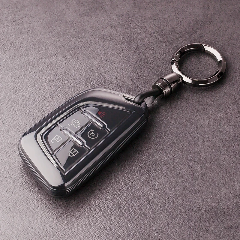 适用凯迪拉克CT5钥匙套CT6 CT4 GT4 XT4 XT5 XT6 XTS壳ATSL扣SRT