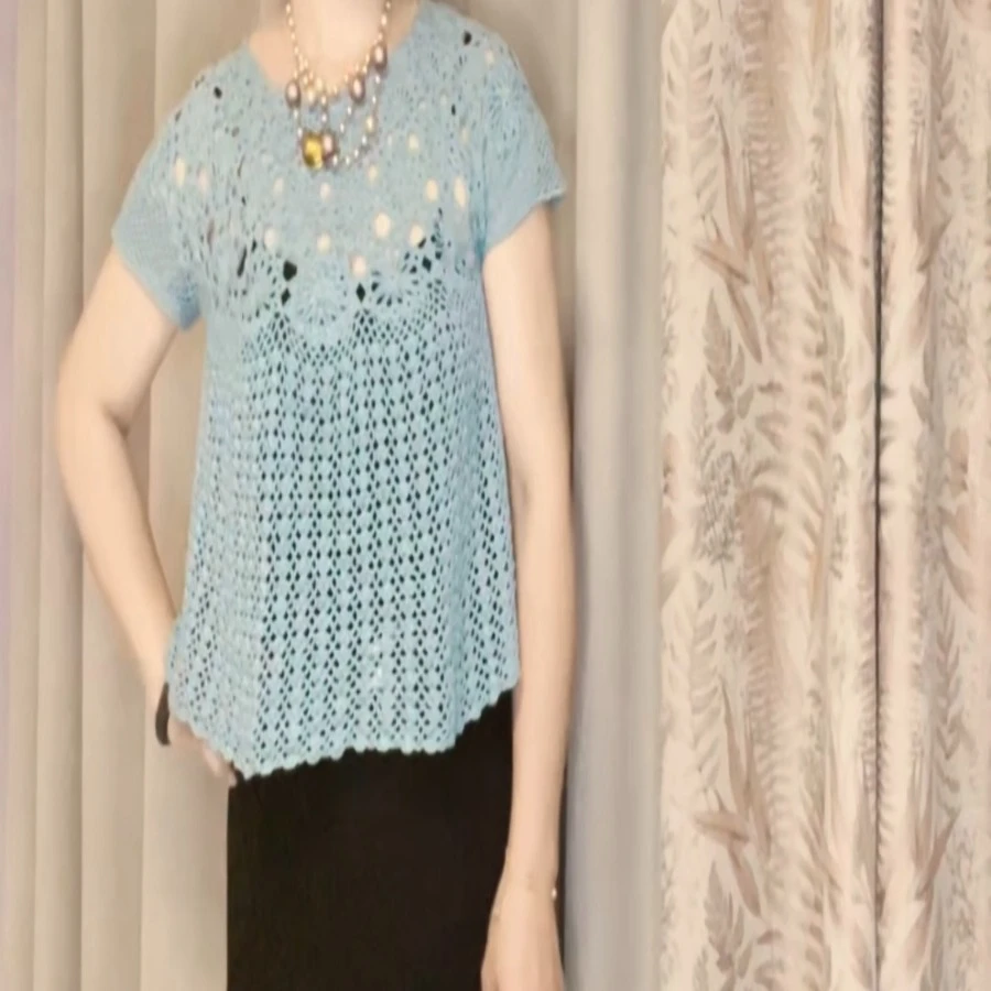 小雏菊短袖衫视频教程