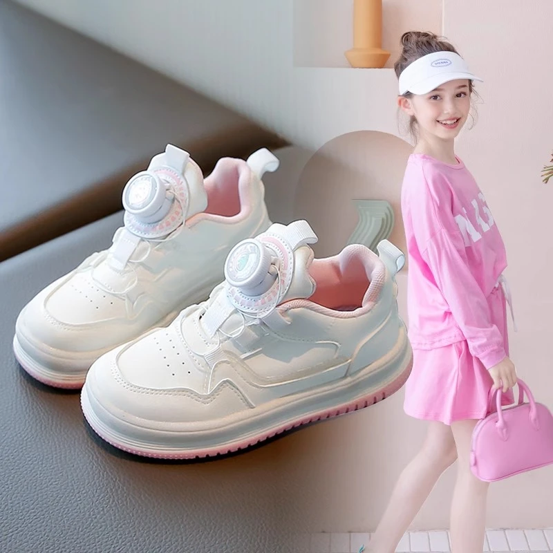 ABC女童鞋运动鞋2025春秋季儿童透气软底小白鞋中大童女孩休闲鞋