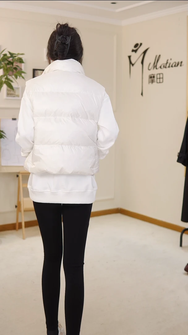 （卖完不补单）2024新款羽绒马甲时尚休闲90白鸭绒短款冬季保暖