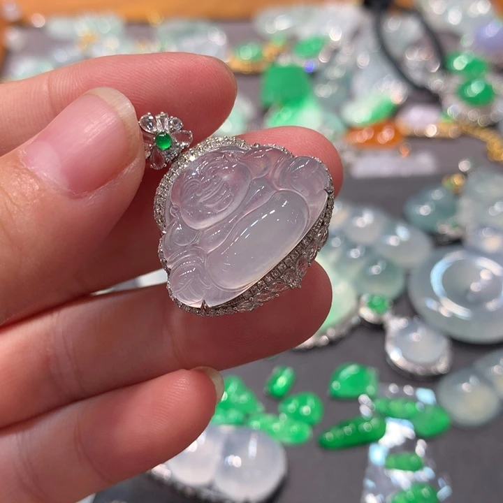 【闪购商品】翡翠颈饰18K金镶嵌翡翠