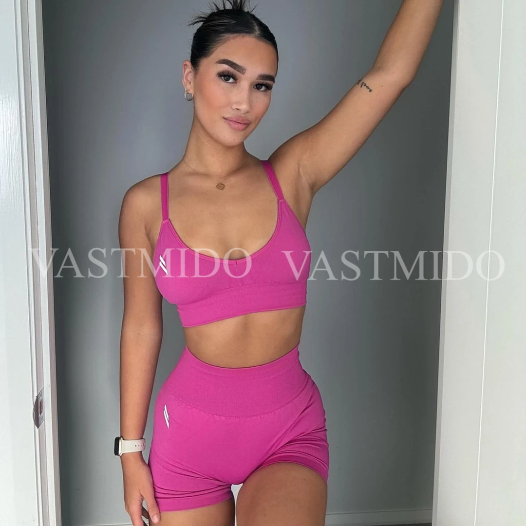 DYEScruch2大运动高腰紧身性感女士高弹三分裤健身舒适红色