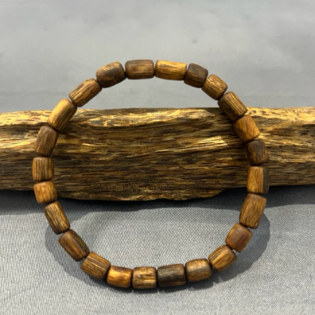 沉香手串随行桶珠单圈 6mm多样性发一