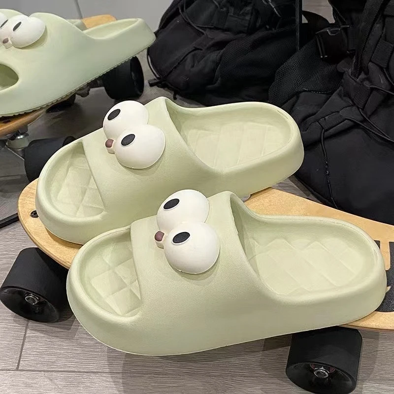 踩屎感拖鞋女夏季居家pvc防滑防臭凉拖简约休闲百搭纯色情侣拖男