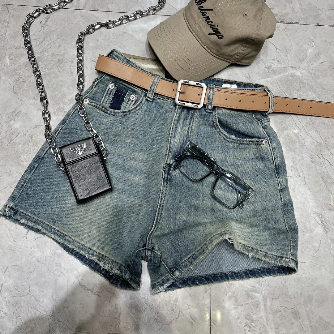 《嘉怡推荐》夏季口袋撞色弹力短裤