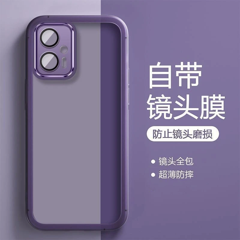 红米note11TPro手机壳新款全包防摔自带镜头膜软透明男女超薄高级