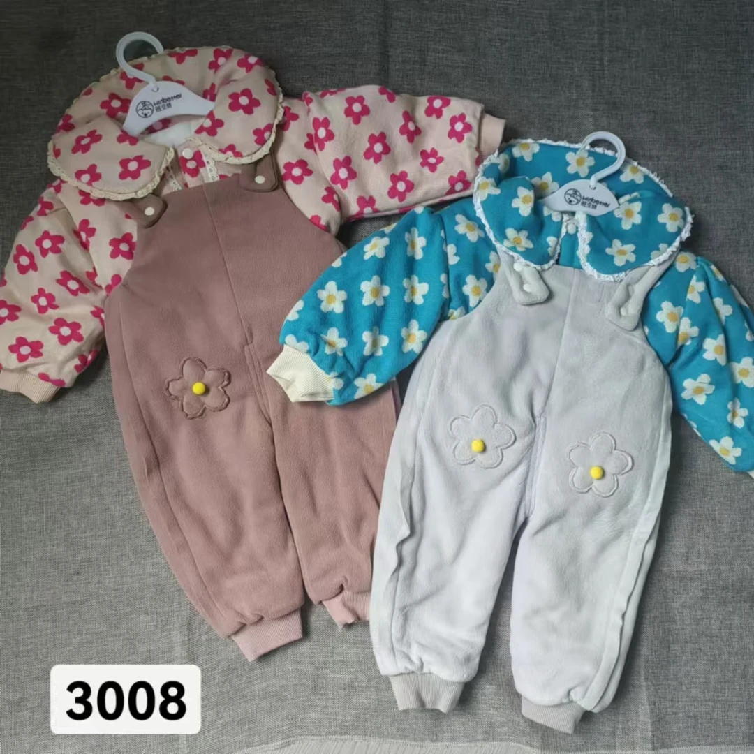 雪3008花花背带两件套【清版无售后】