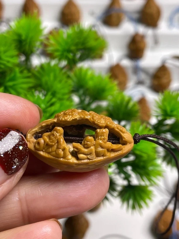 核舟记，风景，吊坠，橄榄核