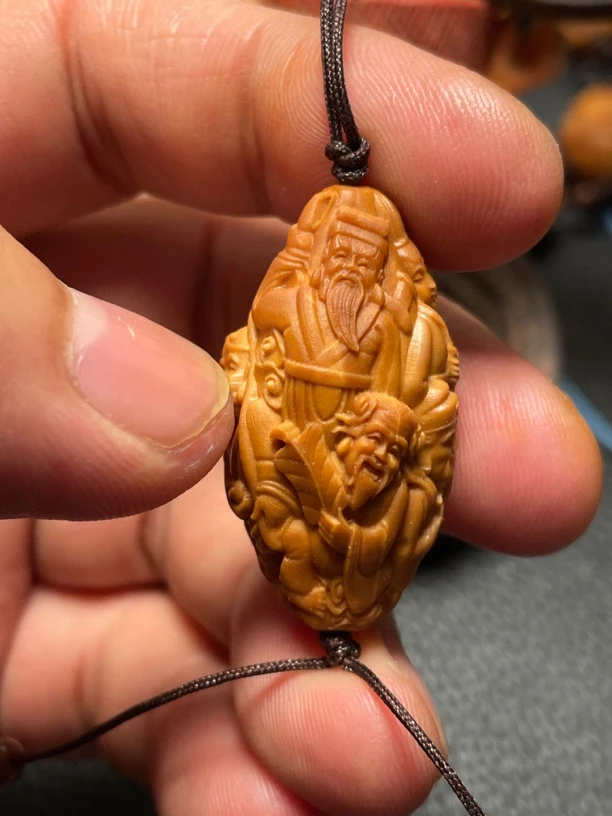 八仙，吊坠，橄榄核