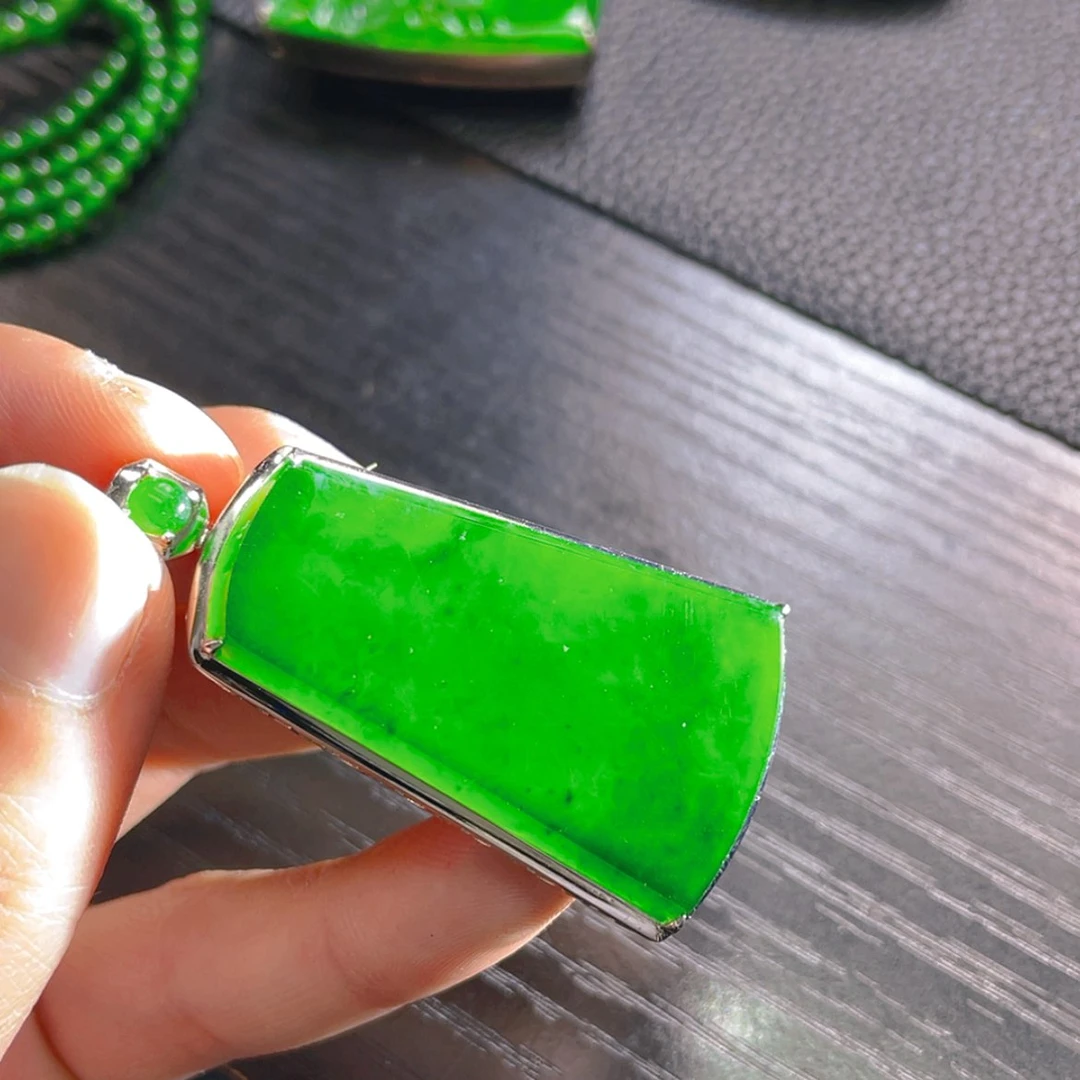 【闪购商品】翡翠颈饰银S925镶嵌15