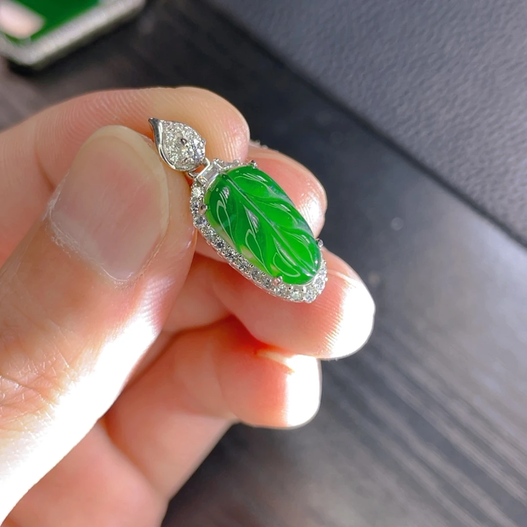 【闪购商品】翡翠颈饰银S925镶嵌123