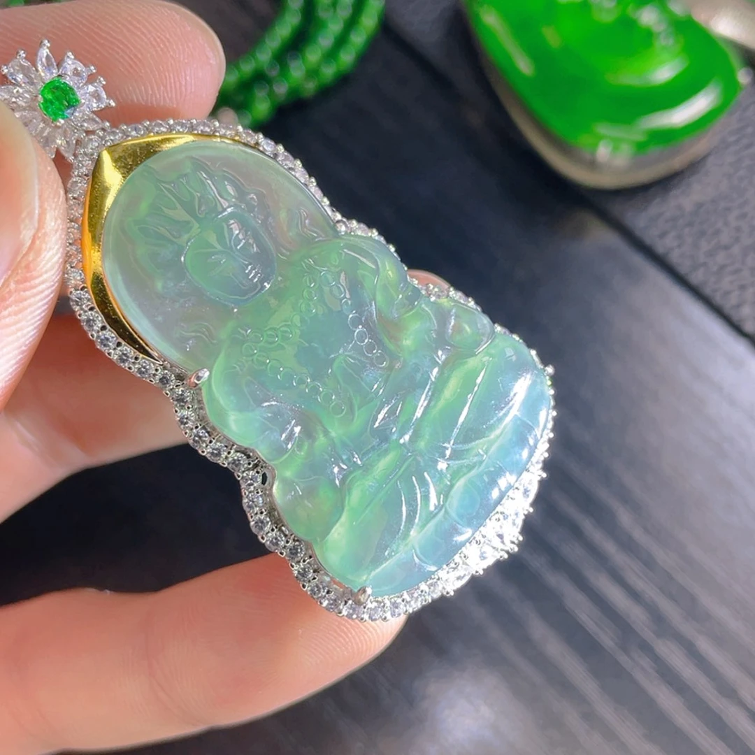 【闪购商品】翡翠颈饰未镶嵌8