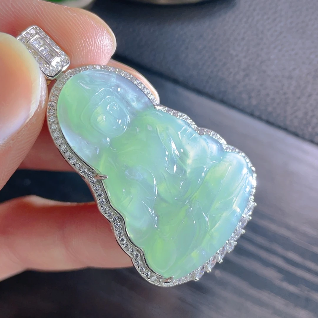 【闪购商品】翡翠颈饰银S925镶嵌2