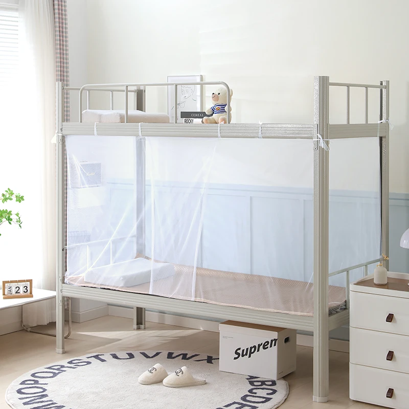 新款百搭纯色加密蚊帐家用学生蚊帐经典老式蚊帐