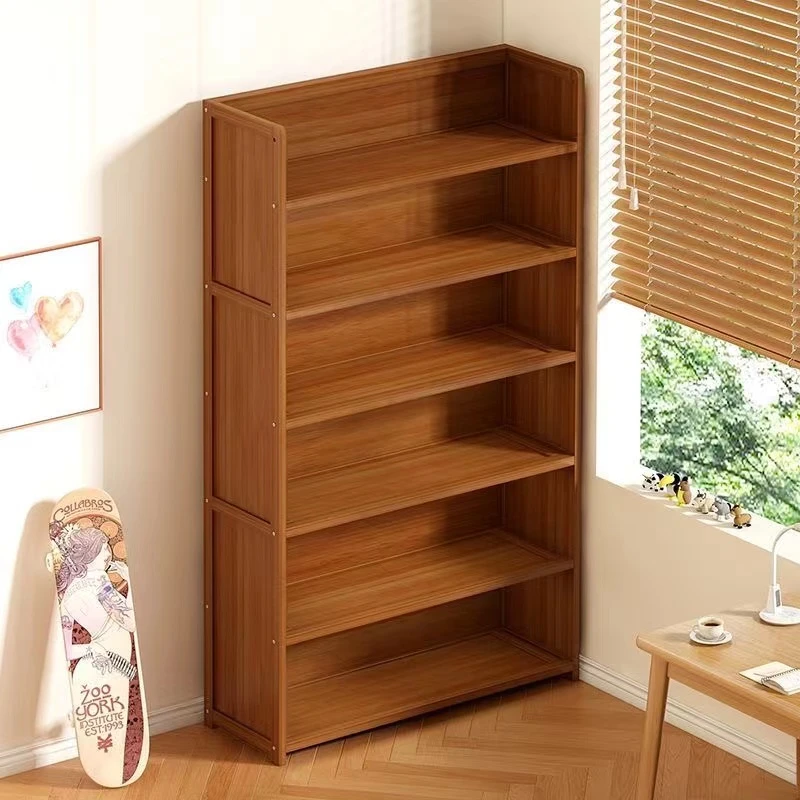 书架大容量学生落地置物架简易多功能收纳储物架卧室客厅家用书柜