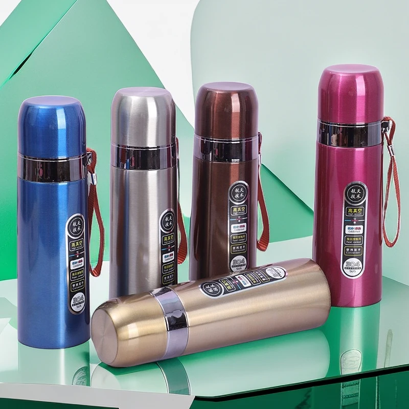 不锈钢女士保温杯中式星星商务旅行杯大容量真空便携式杯子