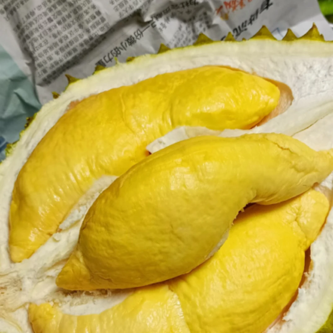 【新鲜榴莲】泰国金枕榴莲现剥榴莲肉1斤核小(不售后)金枕泰国