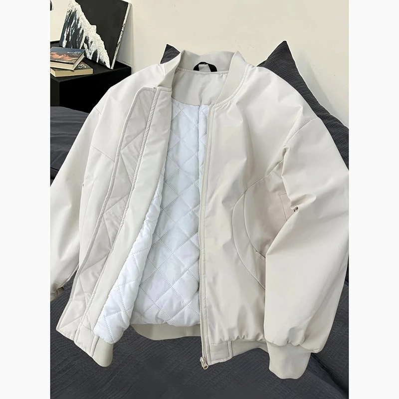 秋冬季加厚夹棉美式短款ma1飞行夹克外套男款vintage棉服棒球服
