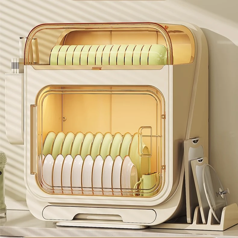 碗碟沥水架收纳架碗柜家用厨房碗筷置物架多功能餐具双层沥水箱