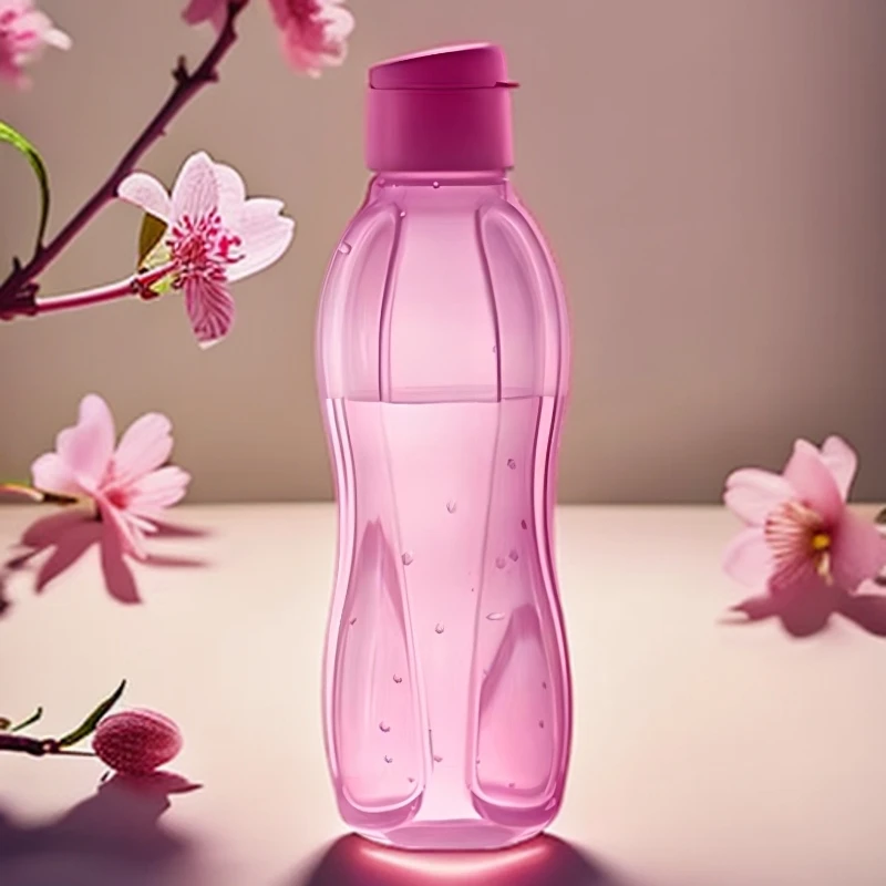 特百惠1.5升依可瓶1000ml、310ml新款拼色运动依可杯子母盖水杯