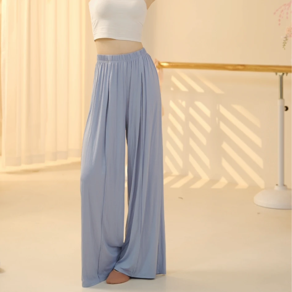 【+7专属】8069D现代舞服装裤子舞蹈形体飘逸专用阔腿裤古典舞蹈服