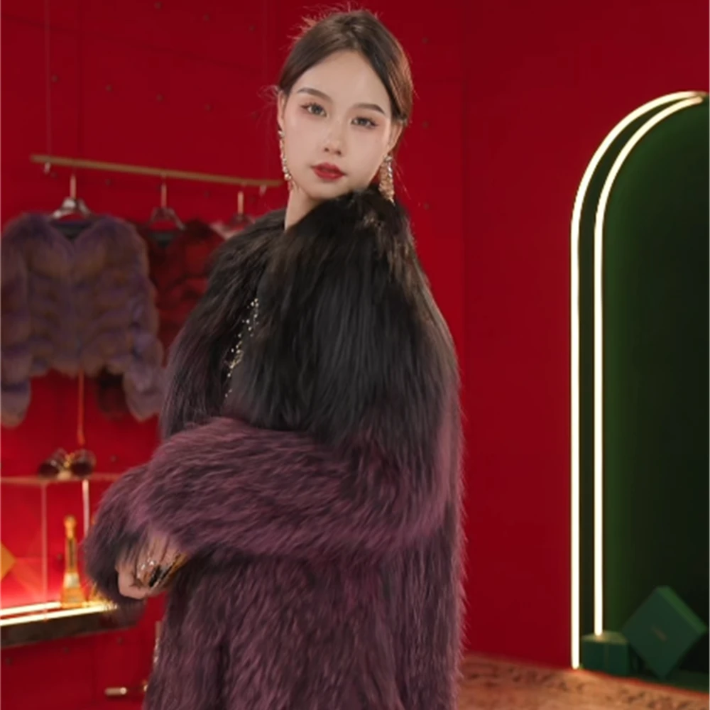 薇薇安原创【花开有时】女王皮草外套-v01523ye YY
