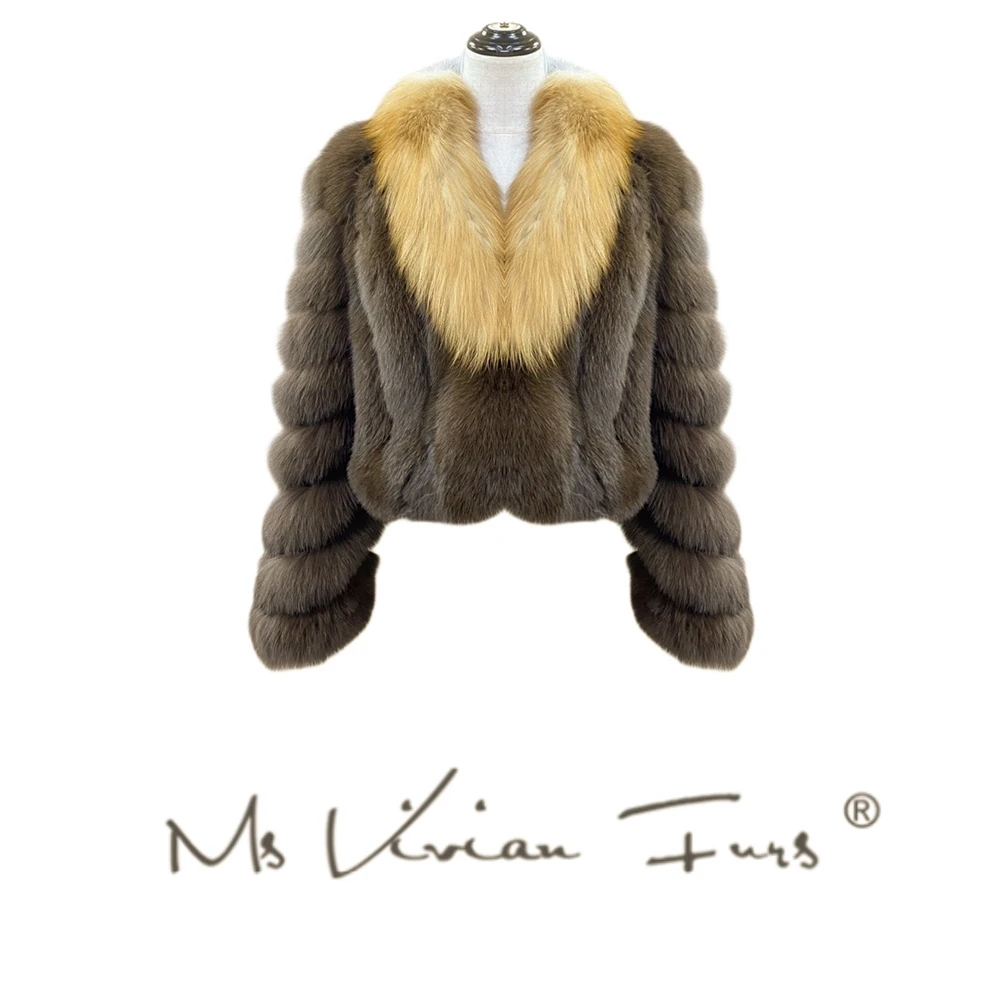 【孤品特价】狐狸毛冬季皮草外套 v12623ym 瑶瑶