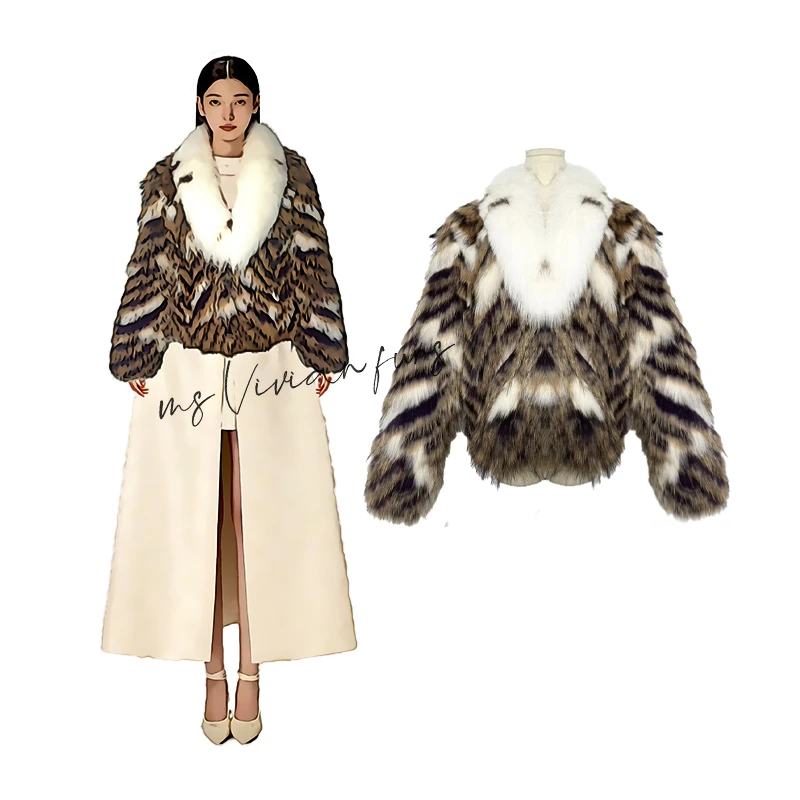 薇薇安原创“薇瑞” 星空狐女装皮草外套 v20723ym 露露