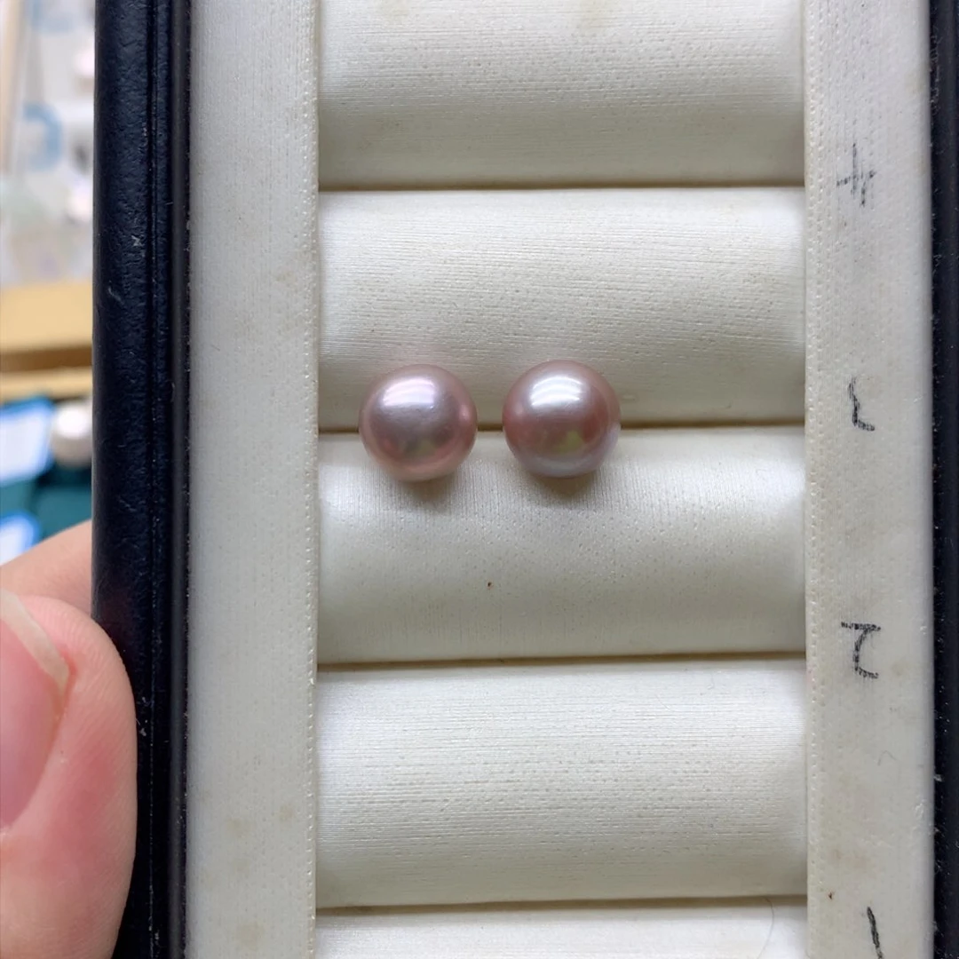 淡水珍珠耳饰银S925镶嵌