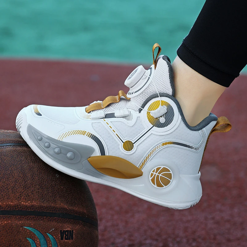 篮球鞋2025春季新款男童双网透气儿童透气学生休闲鞋镂空运动鞋潮