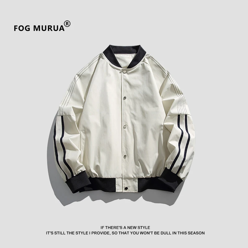FOG MURUA休闲夹克男2024秋季新款美式潮牌棒球服痞帅高级感外套