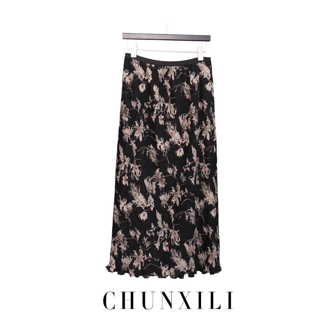 CHUNXILI/春熙里 气质碎花半身裙 秋季显瘦半裙X02B42052